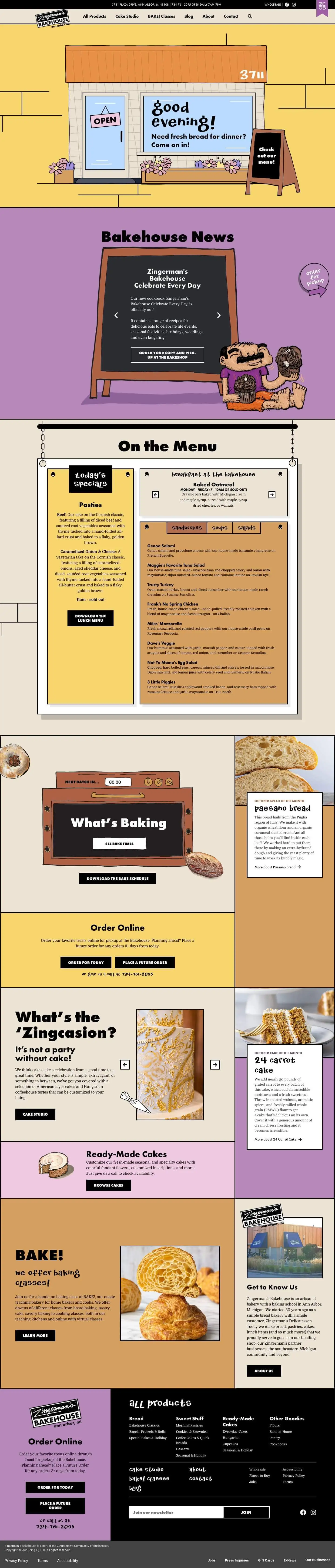 Zingerman's Bakehouse website