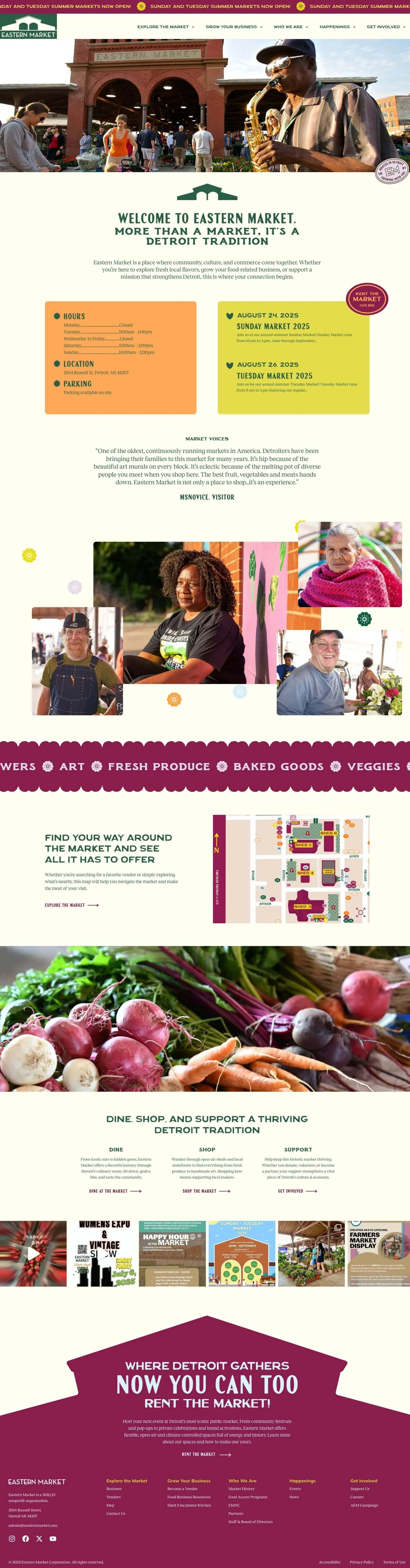 Eastern Market website